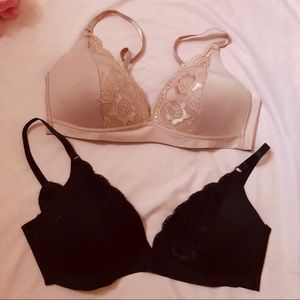 STRM Line Bras (2) 38C Beige & Black